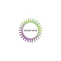 sound wave ilustration logo vector