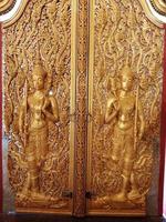 Tha Sung Temple buddha gold color thai temple sacred things belief Uthai Thani photo