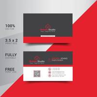 Modern Corporate Minimalist Trendy Business Card Design vector