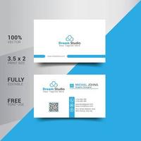 Modern Corporate Minimalist Trendy Business Card Design vector