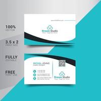 Modern Corporate Minimalist Trendy Business Card Design vector