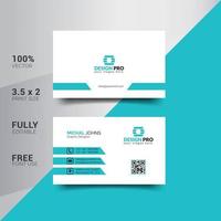 Modern Corporate Minimalist Trendy Business Card Design vector