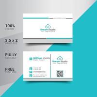 Modern Corporate Minimalist Trendy Business Card Design vector