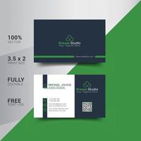 Modern Corporate Minimalist Trendy Business Card Design vector