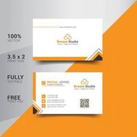 Modern Corporate Minimalist Trendy Business Card Design vector