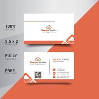 Modern Corporate Minimalist Trendy Business Card Design vector