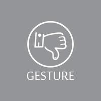 Hand gestures and sign language isolated vector