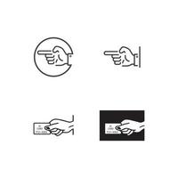 Hand gestures and sign language isolated vector