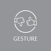 Hand gestures and sign language isolated vector