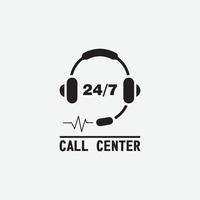 call center icon vector