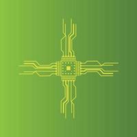 Circuit Logo Template vector