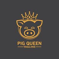 Cartoon pig Design illustration vector