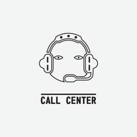 call center icon vector