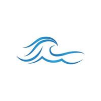 Water wave icon vector