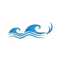 Water wave icon vector