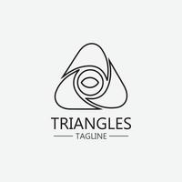 Triangle Icon Design vector