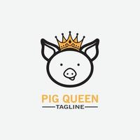 Cartoon pig Design illustration vector