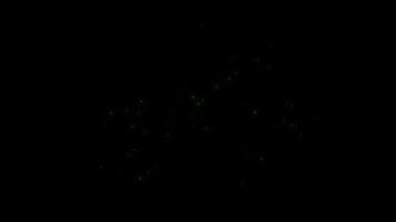 konzept l14 ansicht fliegender glühwürmchen, die nachts leuchten, mit fliegender bewegung und glühanimation video