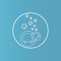 Bubble  icon vector