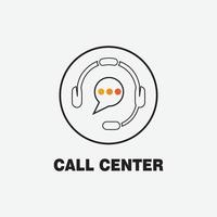 call center icon vector