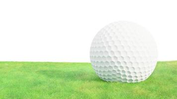 Render 3D de golf en campo de hierba foto