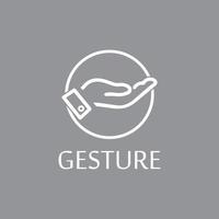 Hand gestures and sign language isolated vector