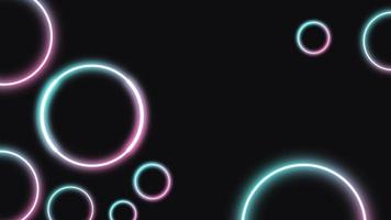 Abstract neon glow background with wavy lines photo