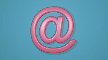 3D image of email sign. photo
