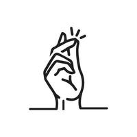 Hand gestures and sign language isolated vector