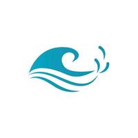 Water wave icon vector