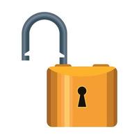 padlock open security vector