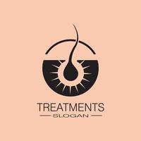 Hair treatments icon illustration vector