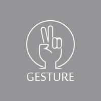 Hand gestures and sign language isolated vector