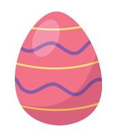 red easter egg vector