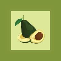 Avocado Illustration Design vector