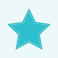 Colorful star flat design vector
