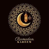 ramadan kareem celebration card vector