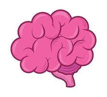 human brain cartoon vector