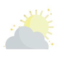 sun and cloud vector