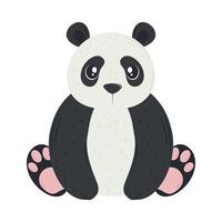 icono de oso panda vector