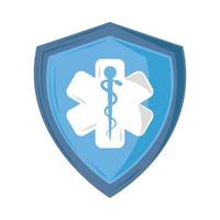 medical shield cross vector