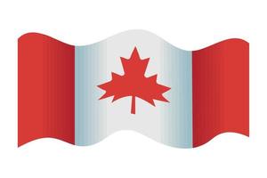 bandera de canadá vector