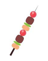 fast food skewer vector