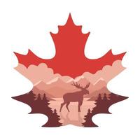 concepto del día de canadá vector