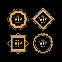 vip golden four frames vector