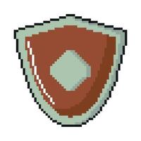 shield pixel icon vector
