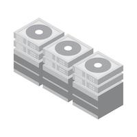 database storage technology vector