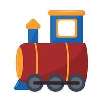 plastic train toy vector