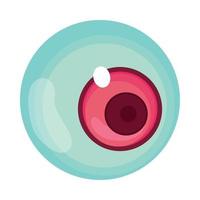 eyeball cartoon icon vector