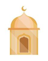 mosque arabic temple vector